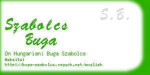 szabolcs buga business card